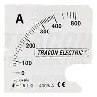 Cadran pentru aparatul de baza ACAM48-5 SCALE-AC48-50/5A 0 - 50 (100) A