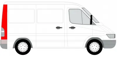 Panou reparatie spate dreapta inalt MERCEDES SPRINTER 2-T 901, 902, SPRINTER 3-T 903, SPRINTER 4-T 904 intre 1995-2006