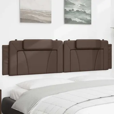 vidaXL Pernă pentru tăblie pat, Viana, maro, 200 cm, piele artificială