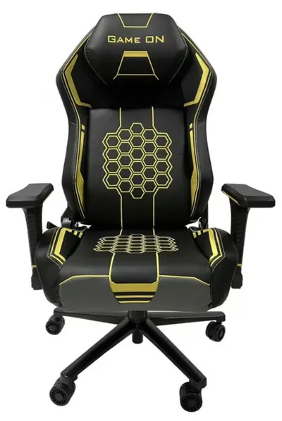 Scaun gaming RFG - GAME ON, negru/galben