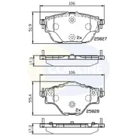 Set placute frana, frana disc COMLINE CBP32235