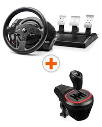 Volan cu pedale Thrustmaster - T300RS GT, PS/PC + Maneta de viteze TH8S Shifter Add-On