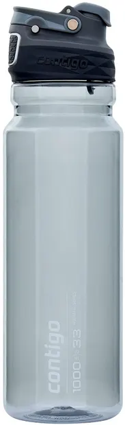 Sticlă de apă Contigo Free Flow - Autoseal, Charcoal, 1 l