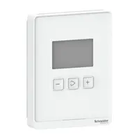 SpaceLogic, Senzor CO2 temperatura, 3 butoane/LCD BACnet/Modbus, optim, alb