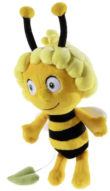 Jucărie de pluș cu mecanism muzical Heunec - Albina Maya, 18 cm