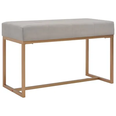 Gossi banca, gri, 80 cm, catifea