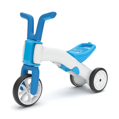 Tricicletă și bicicletă 2 în 1 - Bunzi albastră - de la 3 roți la 2 roți fără unelte
