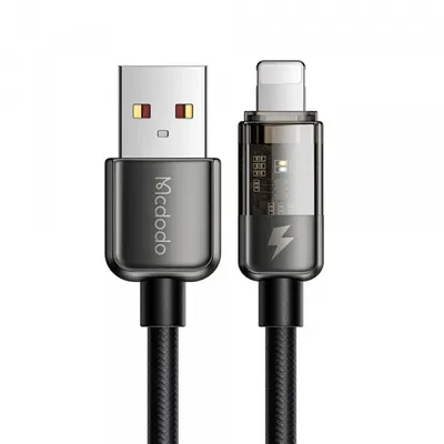 Cablu Date si Incarcare USB-A - Lightning McDodo CA-3140 Auto Power Off, 18W, 1.2m, Negru