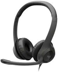 Căști cu microfon Logitech - H390, negre