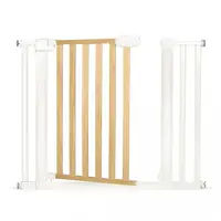 Poarta siguranta 74-105 cm Nukido metal + lemn