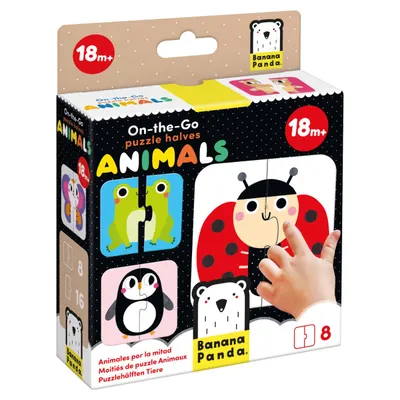 Primul meu puzzle, Banana Panda, On-The-Go, Animale, 16 piese