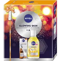 Caseta Cadou Femei Nivea Glowing Skin, Ser Cellular Expert Filler Vitamina C 30 ml, Apa Micelara Skin Glow 400 ml