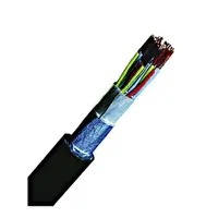 Cablu telefonic cu izolaţie din PE, F-2YA2Y 10x2x0,8 negru