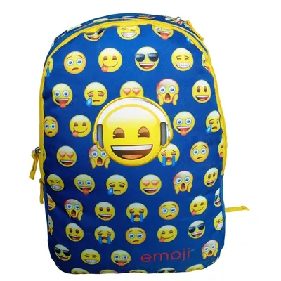 Ghiozdan casual Emoji bleu