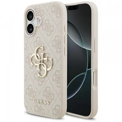 Husa pentru Apple iPhone 17, Guess, 4G Big Logo, Roz