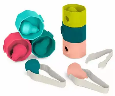 Sorter Miniland - Pom, fructe și pensete