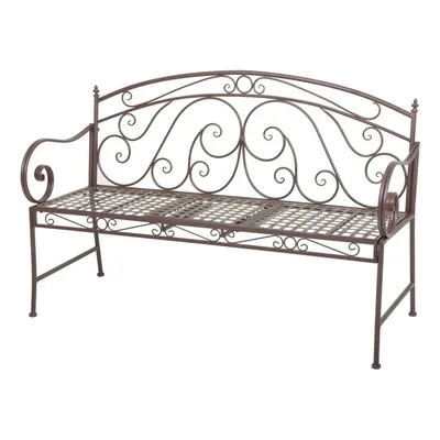 Bancă de grădină maro din metal Saket – Garden Pleasure