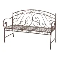 Bancă de grădină maro din metal Saket – Garden Pleasure