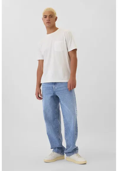 Blugi relaxed fit - Albastru