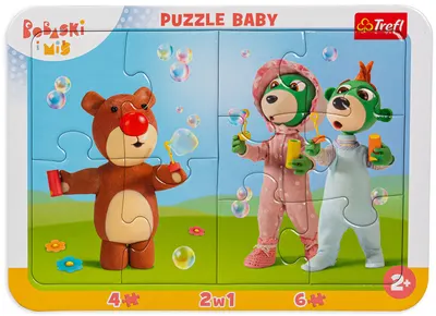 Puzzle Trefl 2 în 1 - Personajele amuzante ale lui Treflick