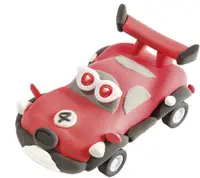 Set de creatie Totum - Fa-ti singur, automobil rosu cu modelin