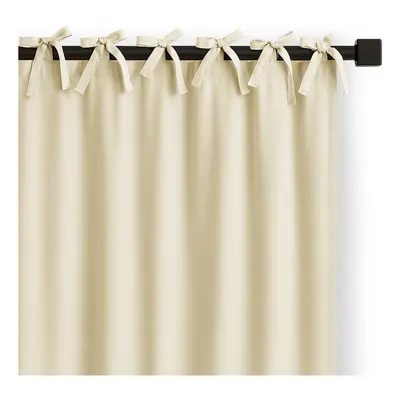 Draperie fildeș dimout (semi-opacă) 140x250 cm Carli Tie – Restilo
