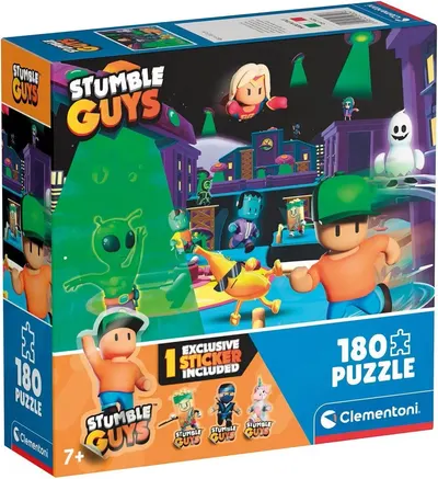 Puzzle pentru copii Clementoni din 180 de piese – Stumble Guys (varianta 3)