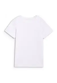Tricou Alb Fete Bumbac 100% - Junior - Sportstyle - 54674 - Alb
