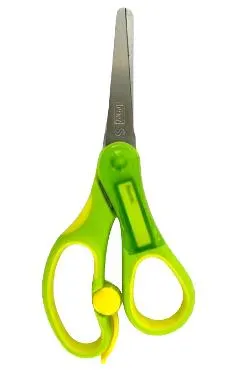 Foarfeca cu placuta personalizabila. Verde
