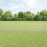 vidaXL Gard din plasă sudată cu stâlpi 10 x 0,5 m Oțel Galvanizat