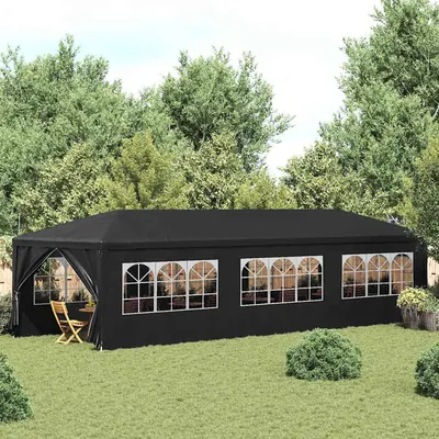 vidaXL Cort pentru petrecere, 3 x 9 m, antracit
