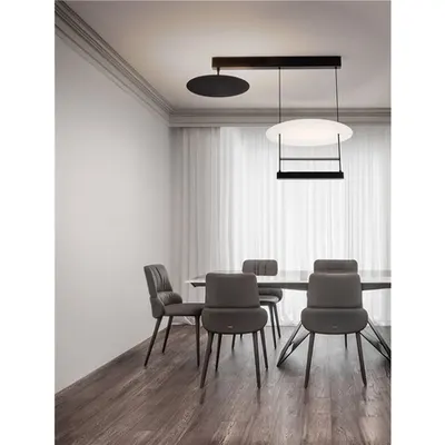 Lampa suspendata DIONA Triac Dimabil Nisipiu Negru & Alb Otel, Aluminiu & Silicone LED 35 Wat 220-240Volt 2420Lm 3000K IP20