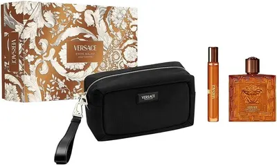 Versace Set Eros Najim - Apă de parfum, 100 și 10 ml + Neceser