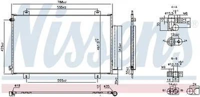 Radiator aer conditionat AC (cu uscator, aluminiu) potrivit HONDA ODYSSEY 2.3 3.5 07.02
