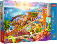 Puzzle Trefl din 1000 piese - Vizitând Santorini