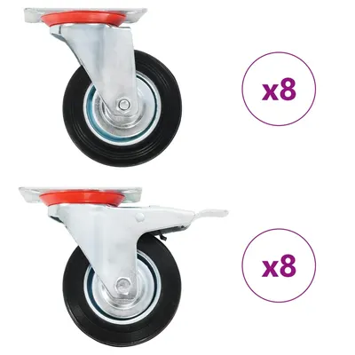 Gossi roti pivotante, 16 buc., 100 mm