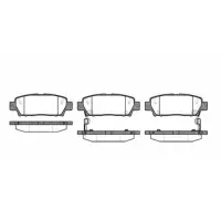 Set placute frana, frana disc REMSA 0632.02