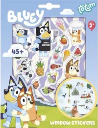 Set stickere pentru geam Totum - Bluey, 45 de bucăți