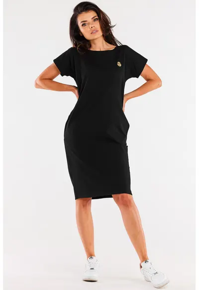 Rochie-tricou cu maneci scurte