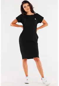 Rochie-tricou cu maneci scurte