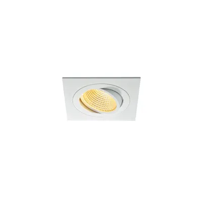 Spot incastrat, NEW TRIA 110 Ceiling lights, white single-headed LED, 2700K, square, white, 38°, 16W, incl. driver, clip springs