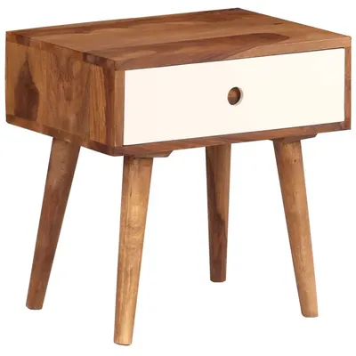 vidaXL Noptieră, 45x30x45 cm, lemn masiv de acacia