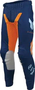 Pantaloni atv cross Thor Launchmode Futura, culoare bleumarin portocaliu, marime 38