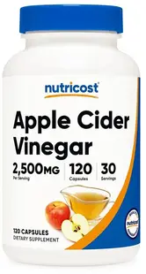Apple Cider Vinegar, 120 capsule , Nutricost