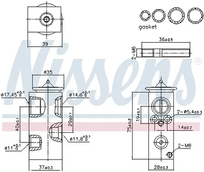 Supapa expansiune clima potrivit PEUGEOT 2008 I, 208, 208 I 1.0-1.6D 03.12