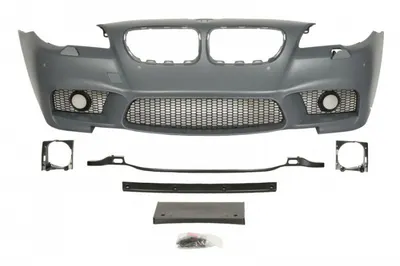 Bara fata model pachet M, cu grile, cu locas proiector cu locas spalator de faruri, cu locas senzori parcare, grunduit potrivit BMW Seria 5 F10 2013-2017