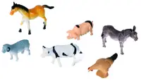 Set de figurine Rappa - Animale de fermă, 6 buc. , 5-6 cm