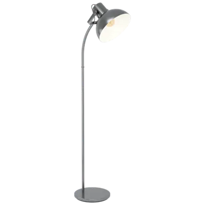 Lampa pardoseala LUBENHAM 1 nickel-antique, creme 220-240V,50/60Hz
