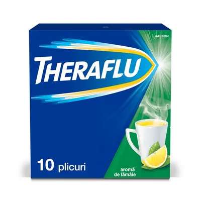 Theraflu Sinus raceala si gripa 650 mg/10 mg, Haleon | 10 plicuri