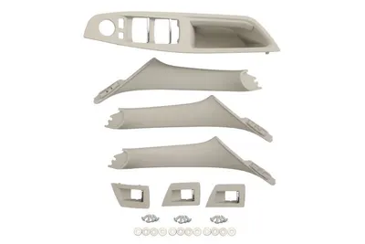 Maner usa fata potrivit BMW 5 F10, F11 2009-2017 - (gri, set)